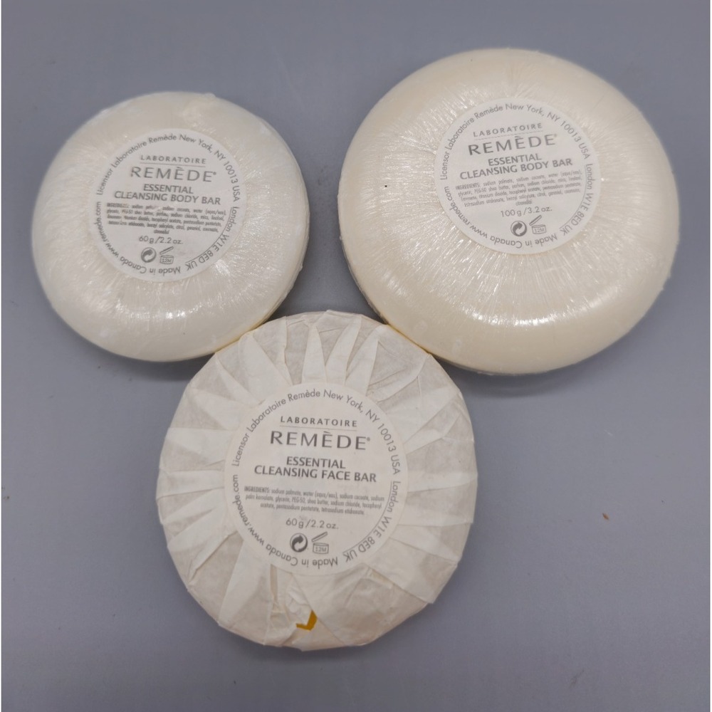 160x Laboratoire Remede Essential Cleansing Body Bar Lot of 3 assorted sizes